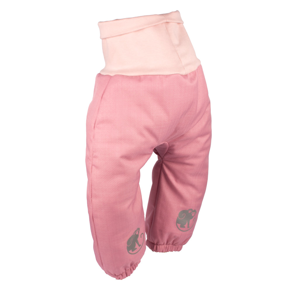 Pantalon d’hiver softshell évolutif enfant avec doublure en mouton Monkey Mum® - Petite brebis rose