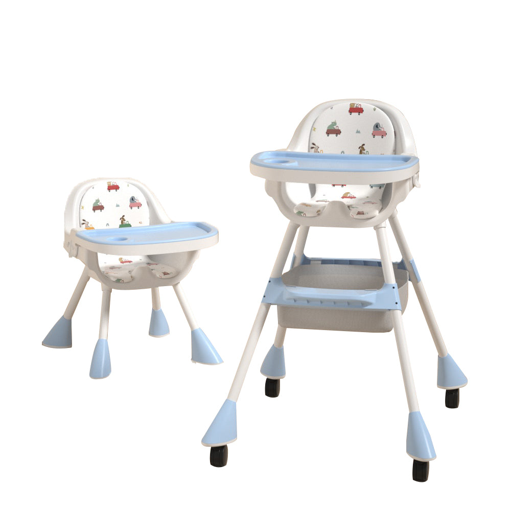 Chaise haute pour enfants 2 en 1 Simple - Sky Blue
