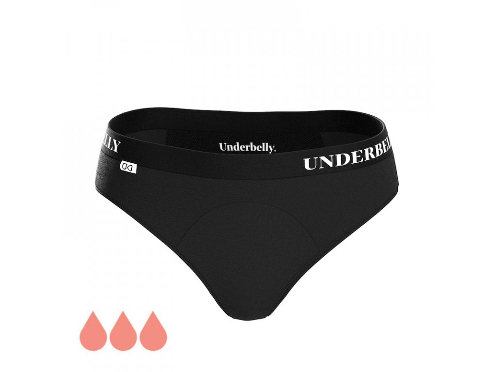 Culotte menstruelle Underbelly univers, Menstruations plus fortes - noir