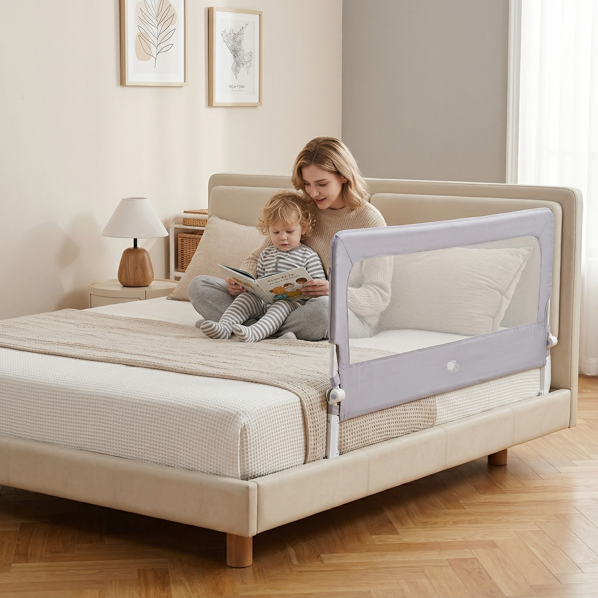 Barrière de lit Monkey Mum® Flip - déballée