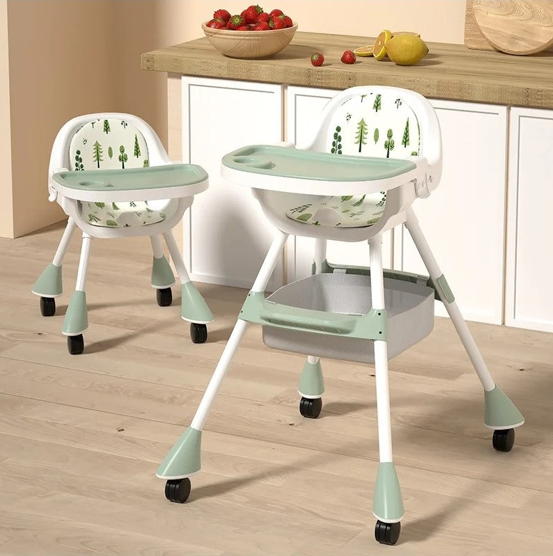 Chaise haute pour enfants 2 en 1 Simple - Matcha Green