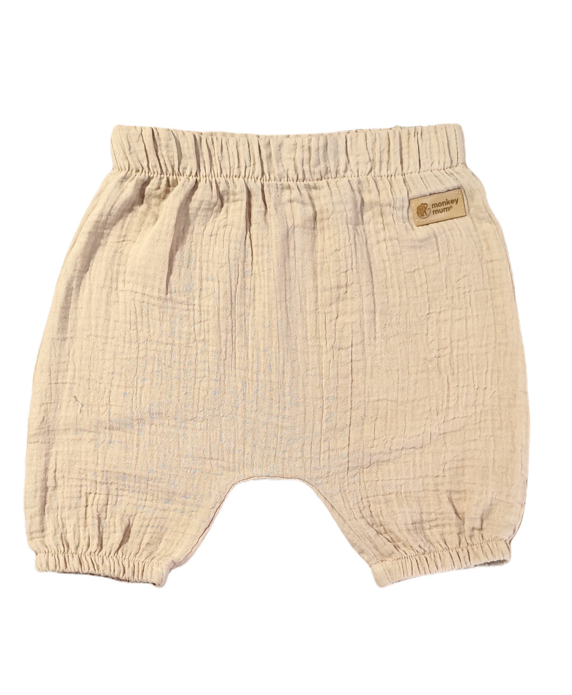 Short en mousseline Monkey Mum® - Beige