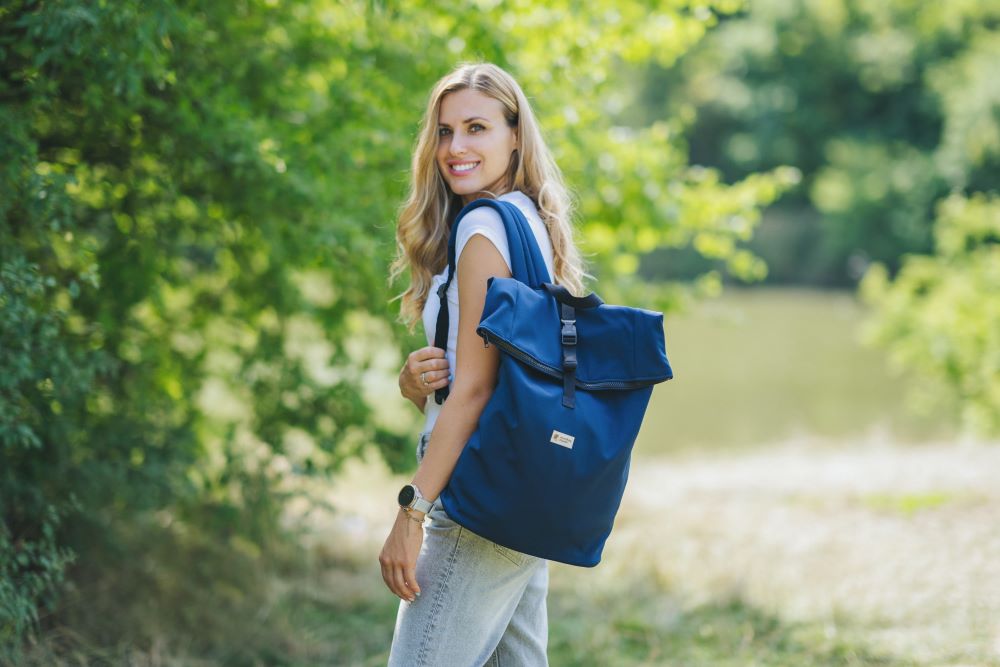 Monkey Mum® Sac à dos intégré en softshell pour porte-bébé Carrie - Ciel nocturne