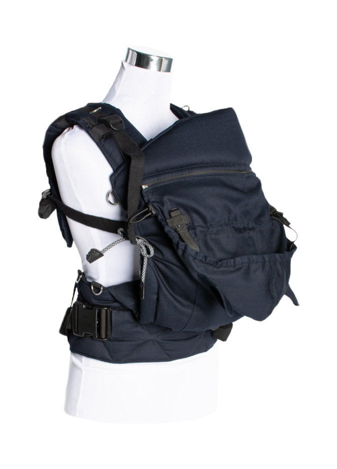 Monkey Mum® Capuche légère pour porte-bébé Carrie - Obscurité argentée