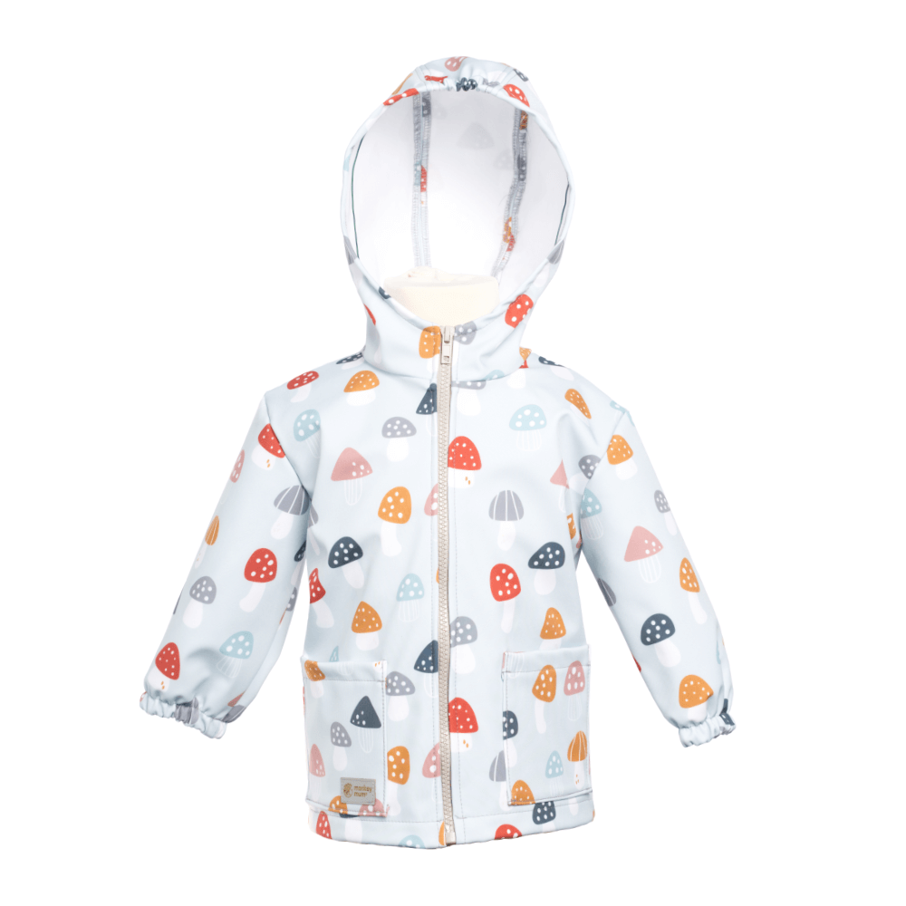 Veste softshell pour enfant avec membrane Monkey Mum® - Amanites multicolores