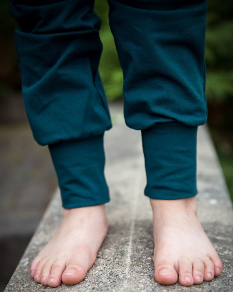 Pantalon de survêtement ample pour enfants, LIGHT, vert bouteille