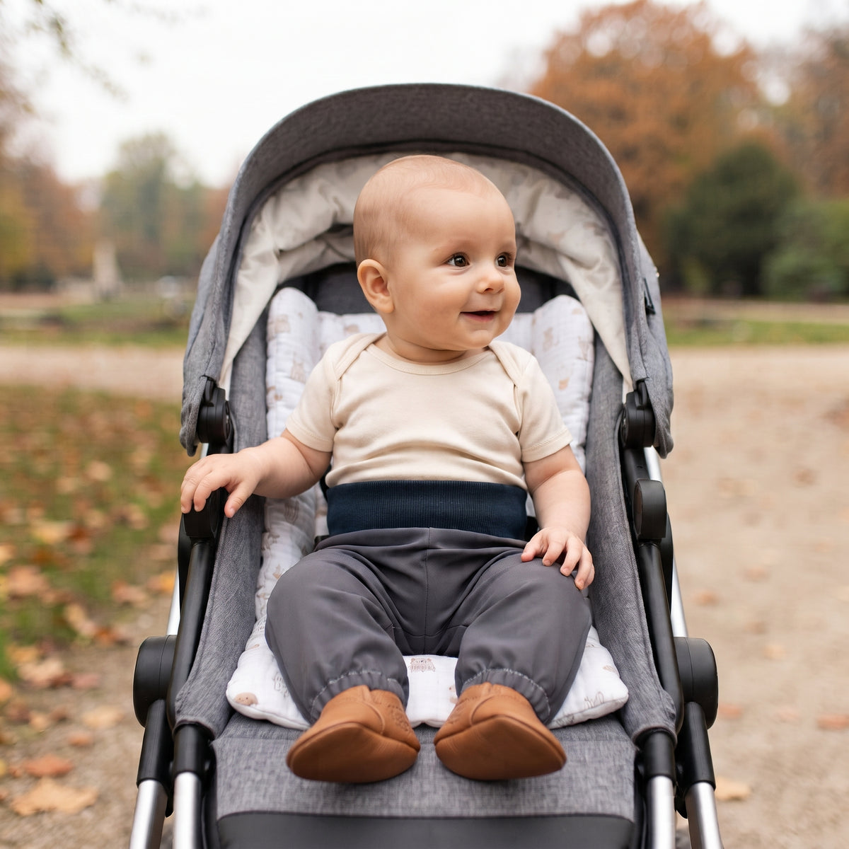 Pantalon enfant softshell avec membrane Monkey Mum® - Excursion mystérieuse