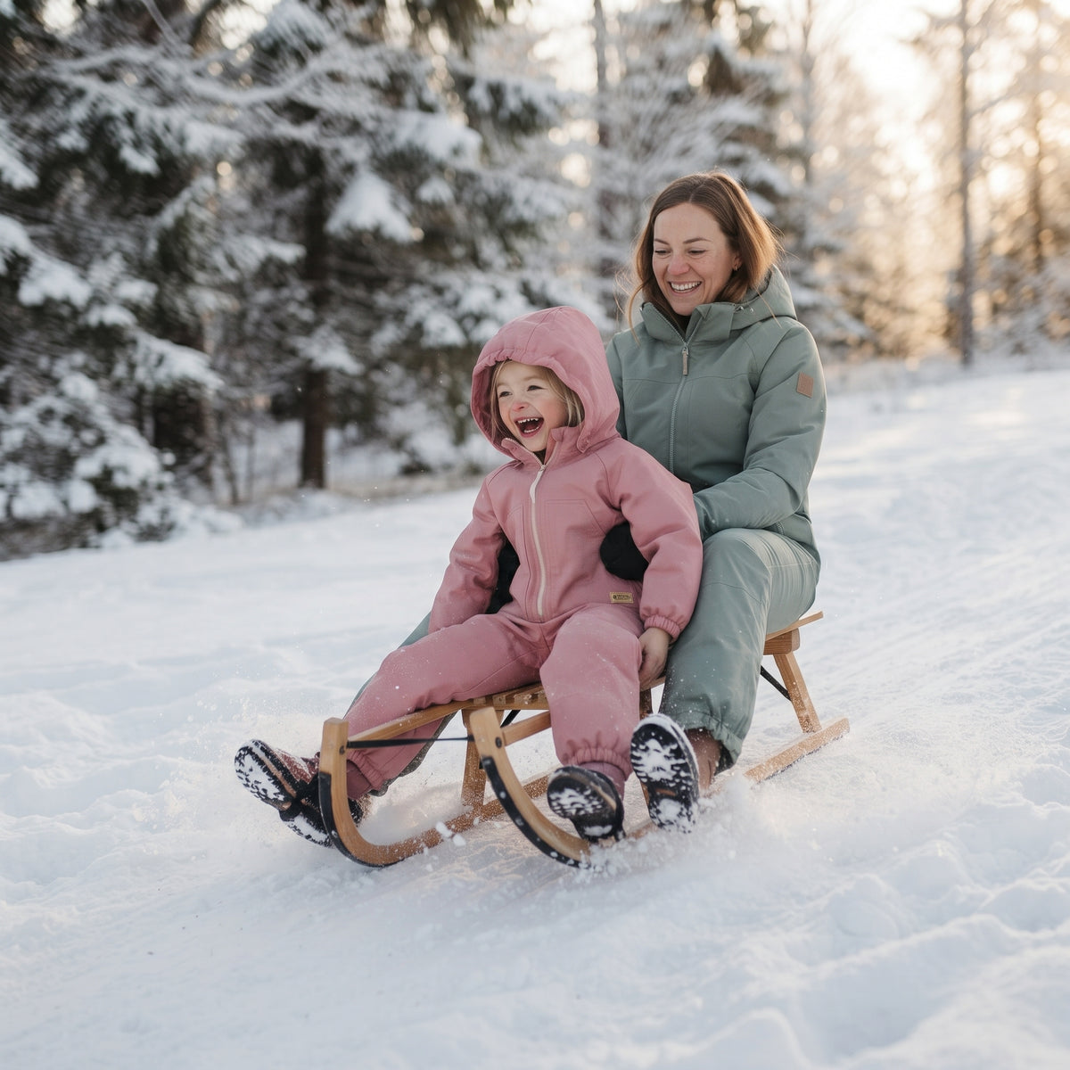 Monkey Mum® Combinaison d’hiver softshell pour enfants avec doublure en mouton - Petit mouton rose - taille 98/104, 110/116