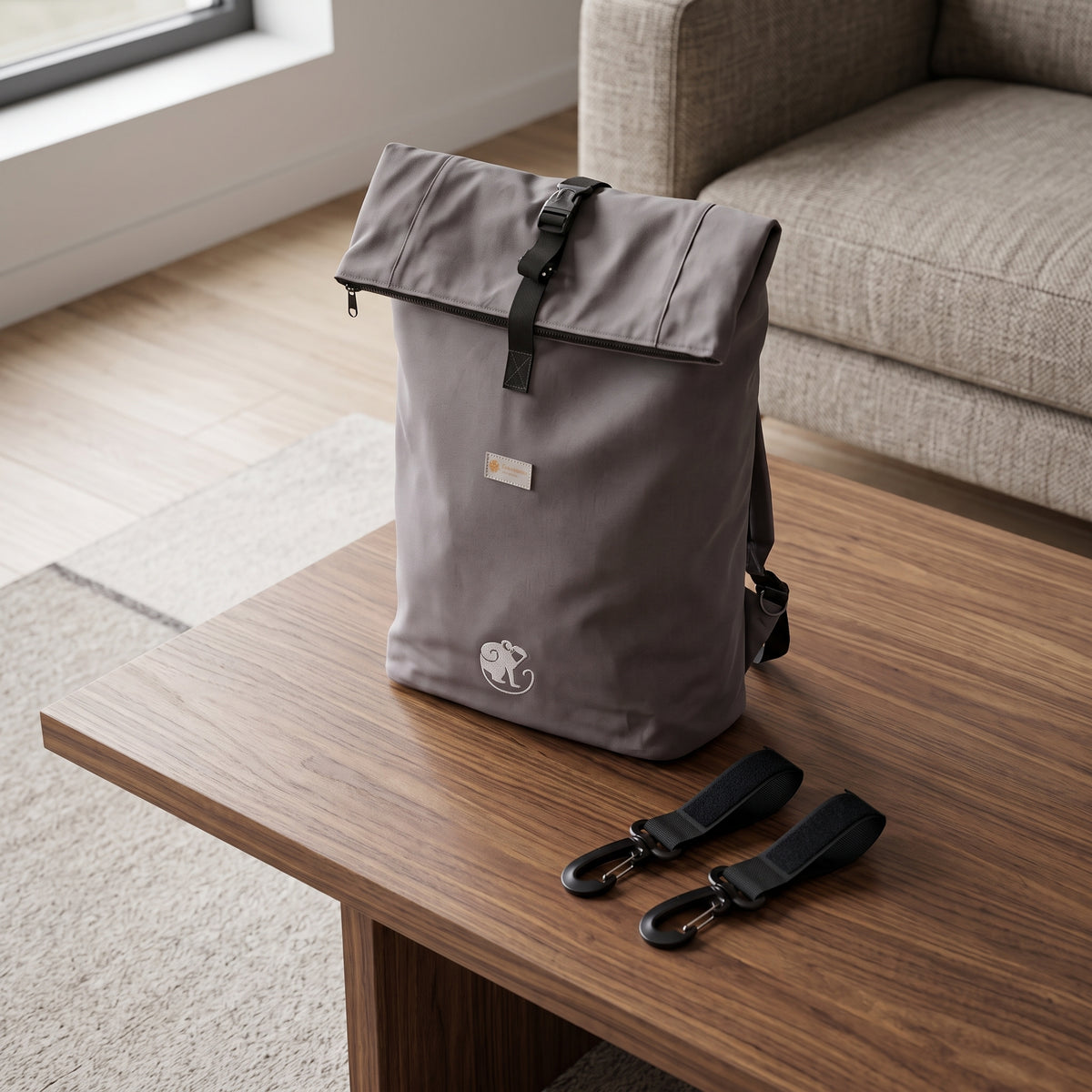 Monkey Mum® Sac à dos en sergé pour poussette – Brise fraîche