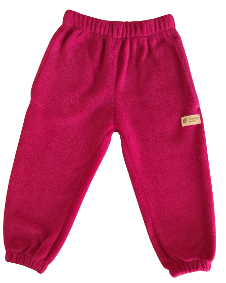 Monkey Mum® Pantalons de jogging en polaire - Bordeaux