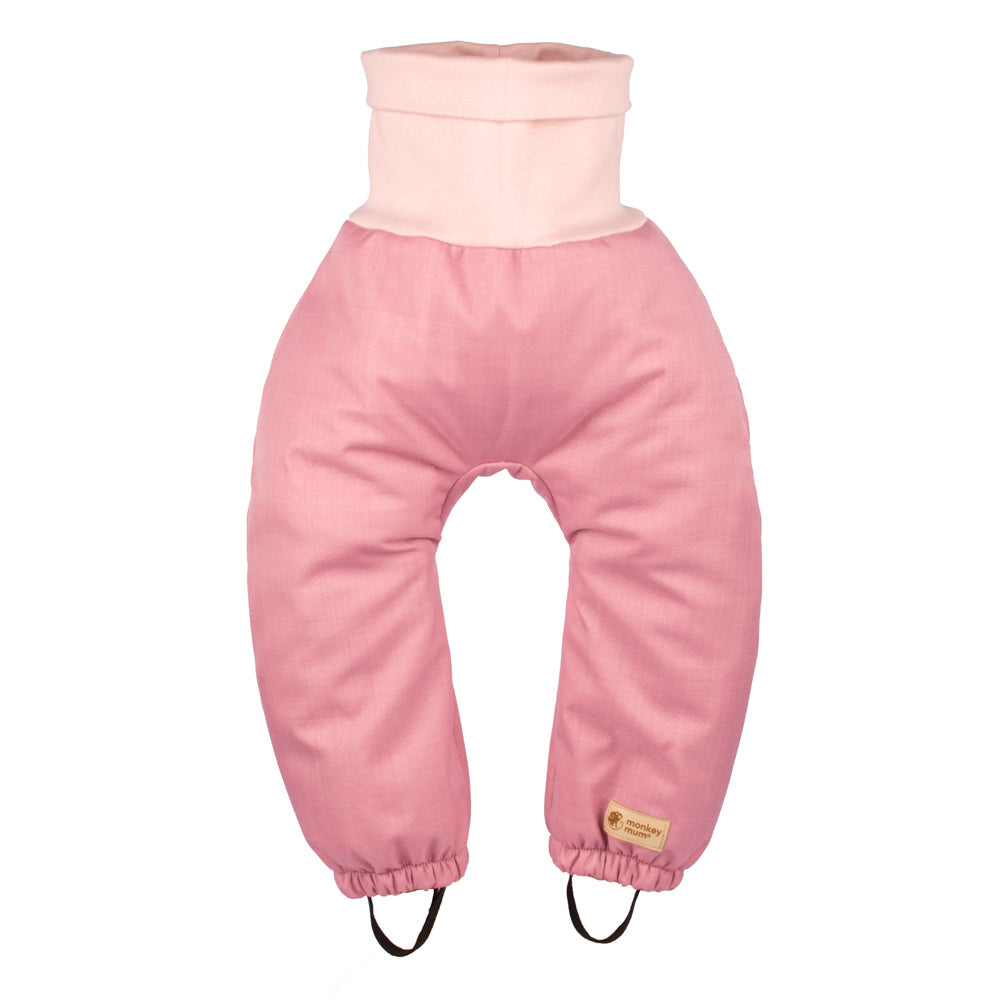 Pantalon d’hiver softshell évolutif enfant avec doublure en mouton Monkey Mum® - Petite brebis rose