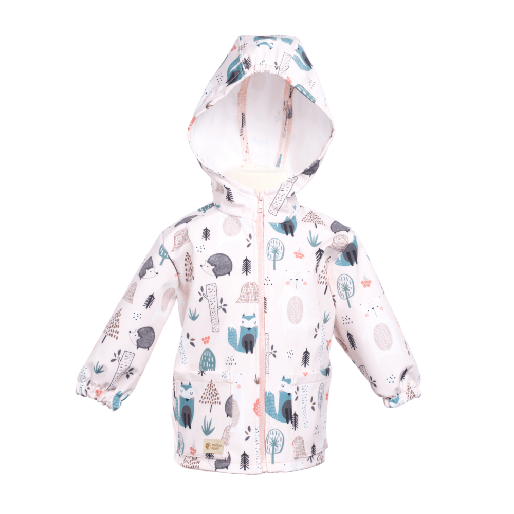 Veste softshell pour enfant avec membrane Monkey Mum® - Animaux du quotidien