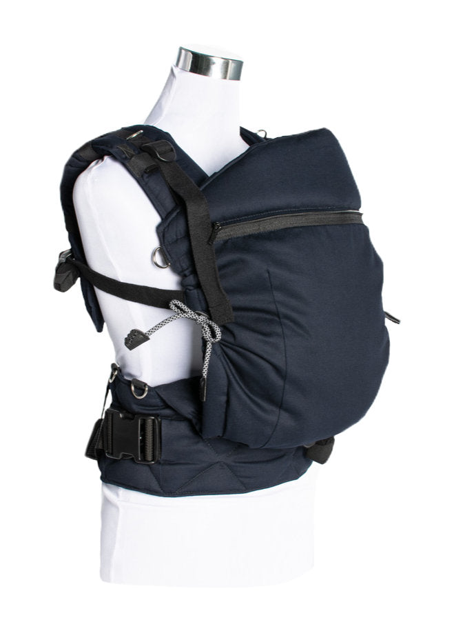 Monkey Mum® Porte-bébé évolutif ergonomique Carrie - Obscurité argentée
