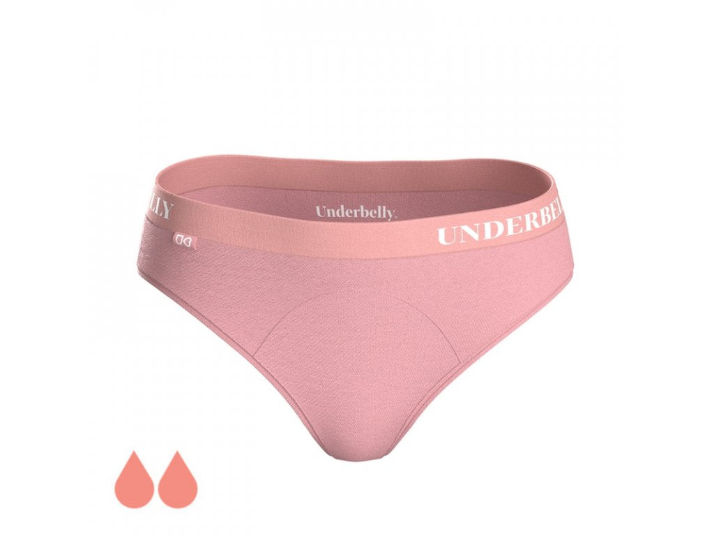 Culotte menstruelle Underbelly univers, Menstruations plus faibles - vieux rose
