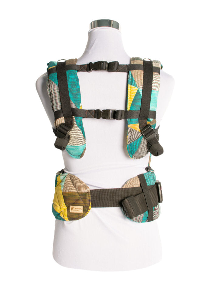 Monkey Mum® Porte-bébé évolutif ergonomique Carrie - Charme géométrique