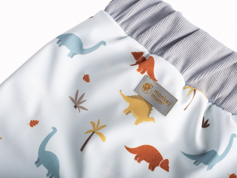 Pantalon enfant softshell avec membrane Monkey Mum® - Histoire de dinosaures