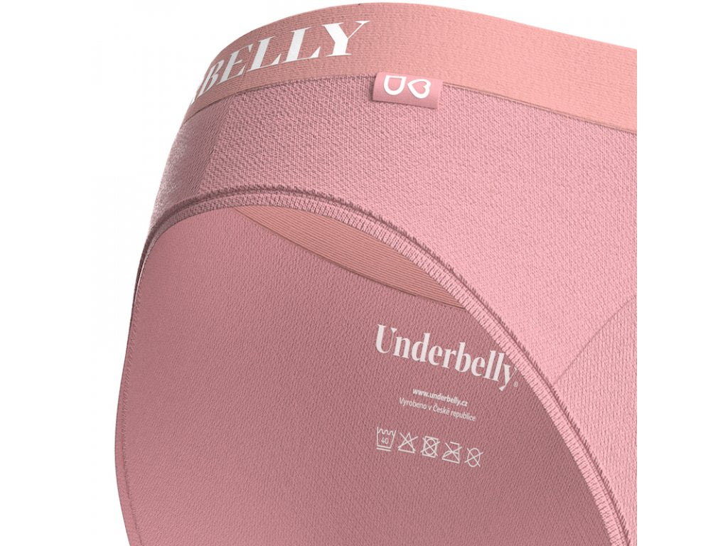 Culotte menstruelle Underbelly univers, Menstruations plus faibles - vieux rose