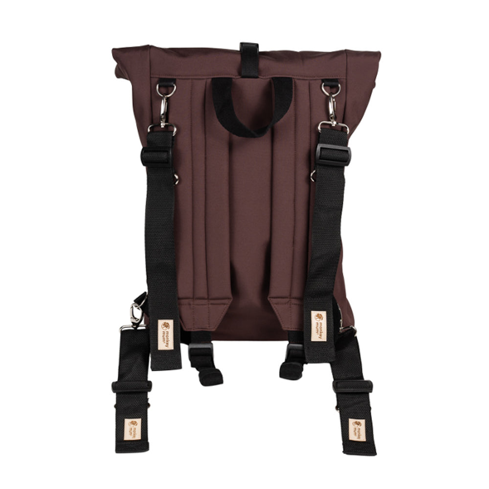 Monkey Mum® Sac à dos softshell intégré pour porte-bébé Carrie - Trace d’ours