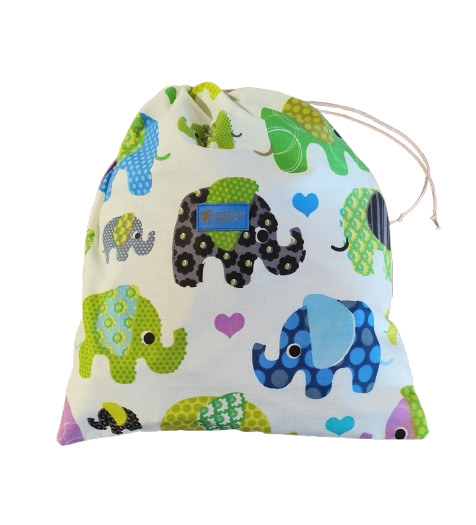 Sac en tissu Monkey Mum® - Éléphant joyeux