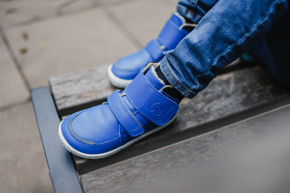 Be Lenka Chaussures pieds nus hiver enfant Panda 2.0 - Bleu & Blanc