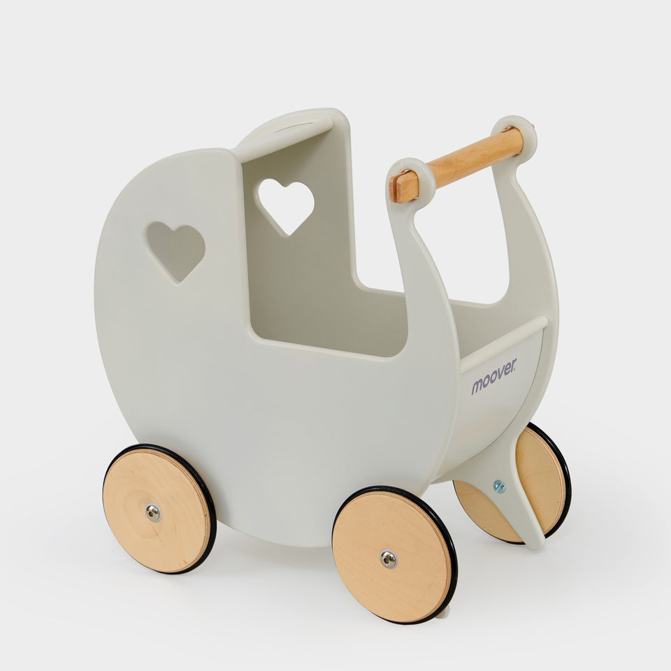 Moover Landau traditionnel pour poupées - Blanc