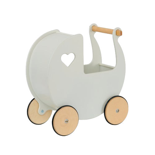 Moover Landau traditionnel pour poupées - Blanc