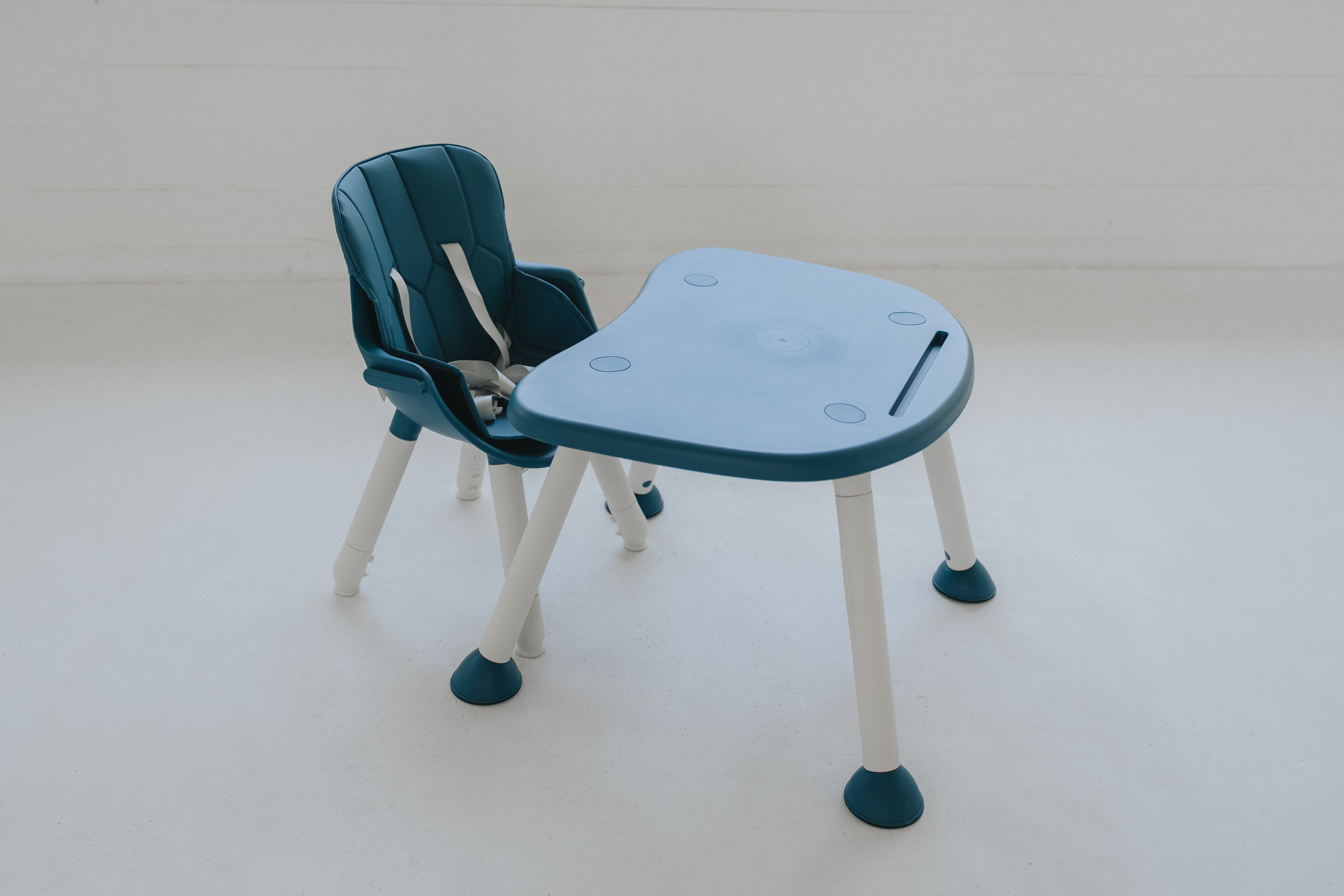 Chaise haute pour enfant 2 en 1 Grow - Bleu