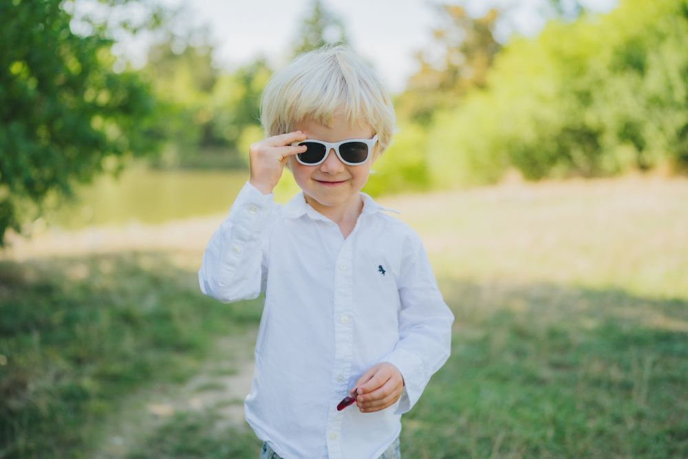 Lunettes de soleil pour enfants Monkey Mum® - Clignement de grenouille - plusieurs couleurs