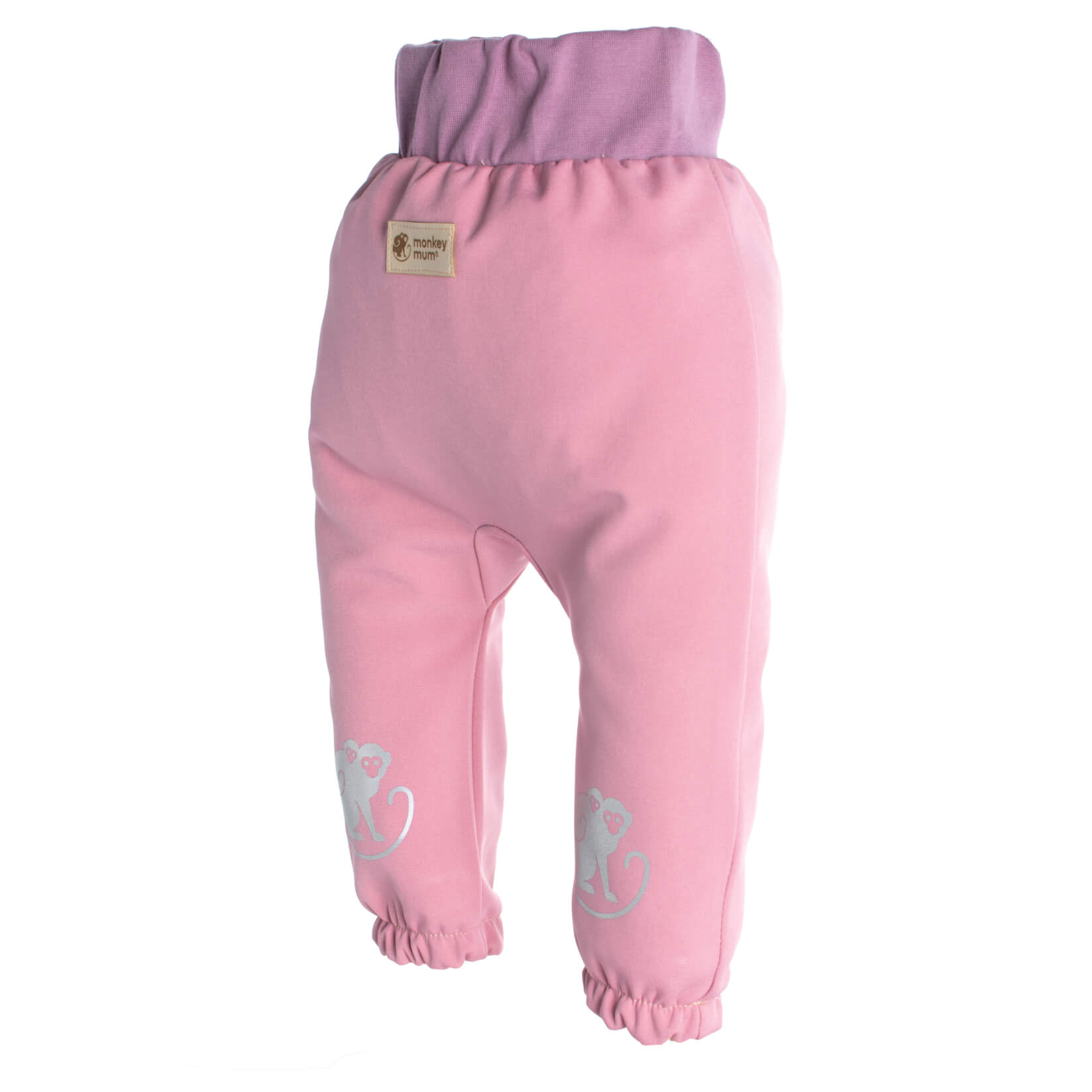 Pantalon enfant softshell avec membrane Monkey Mum® - Barbe à papa