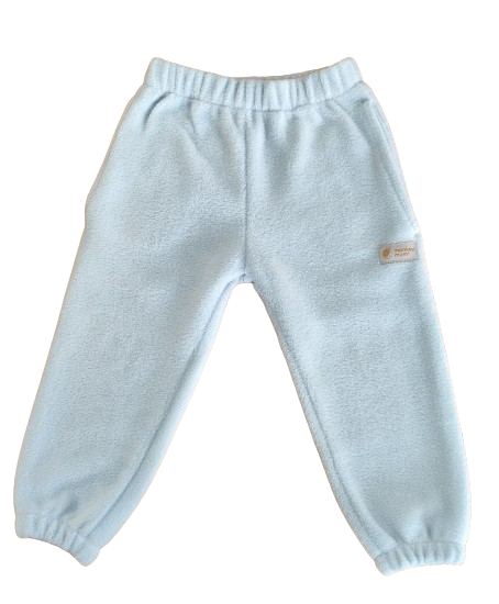 Monkey Mum® Pantalons de jogging en polaire - Bleu clair