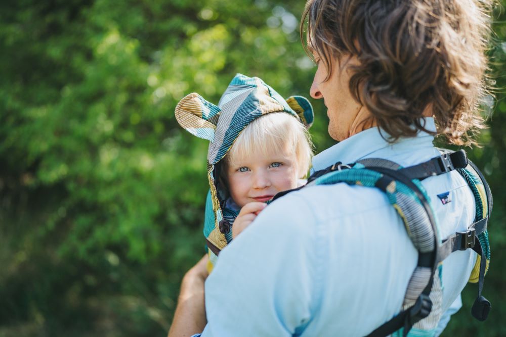 Monkey Mum® Porte-bébé évolutif ergonomique Carrie - Charme géométrique