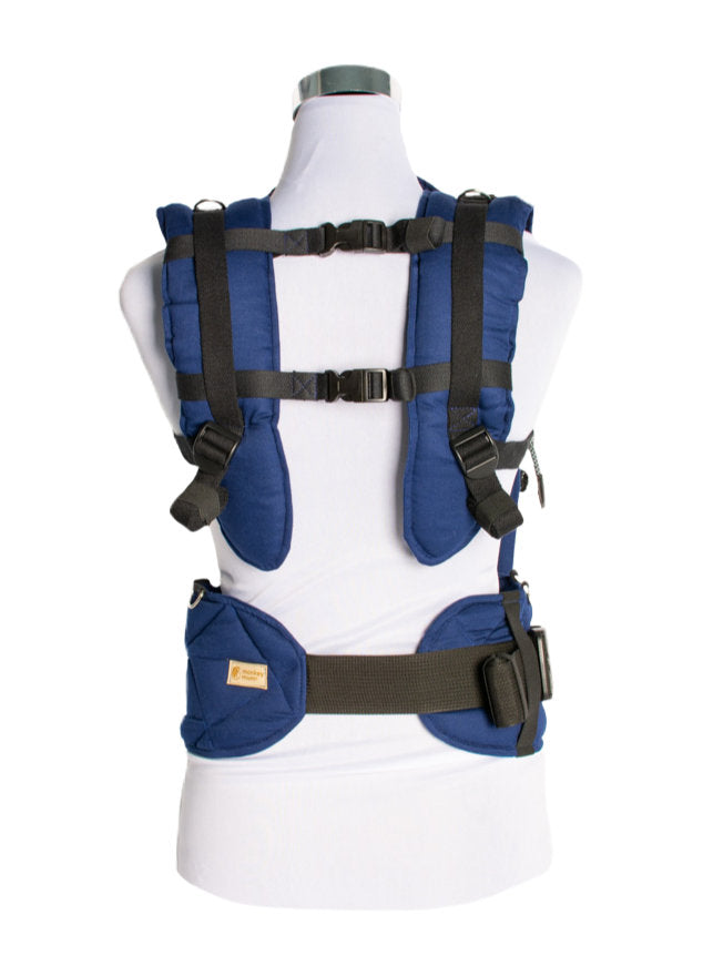 Monkey Mum® Porte-bébé évolutif ergonomique Carrie - Bleu marine