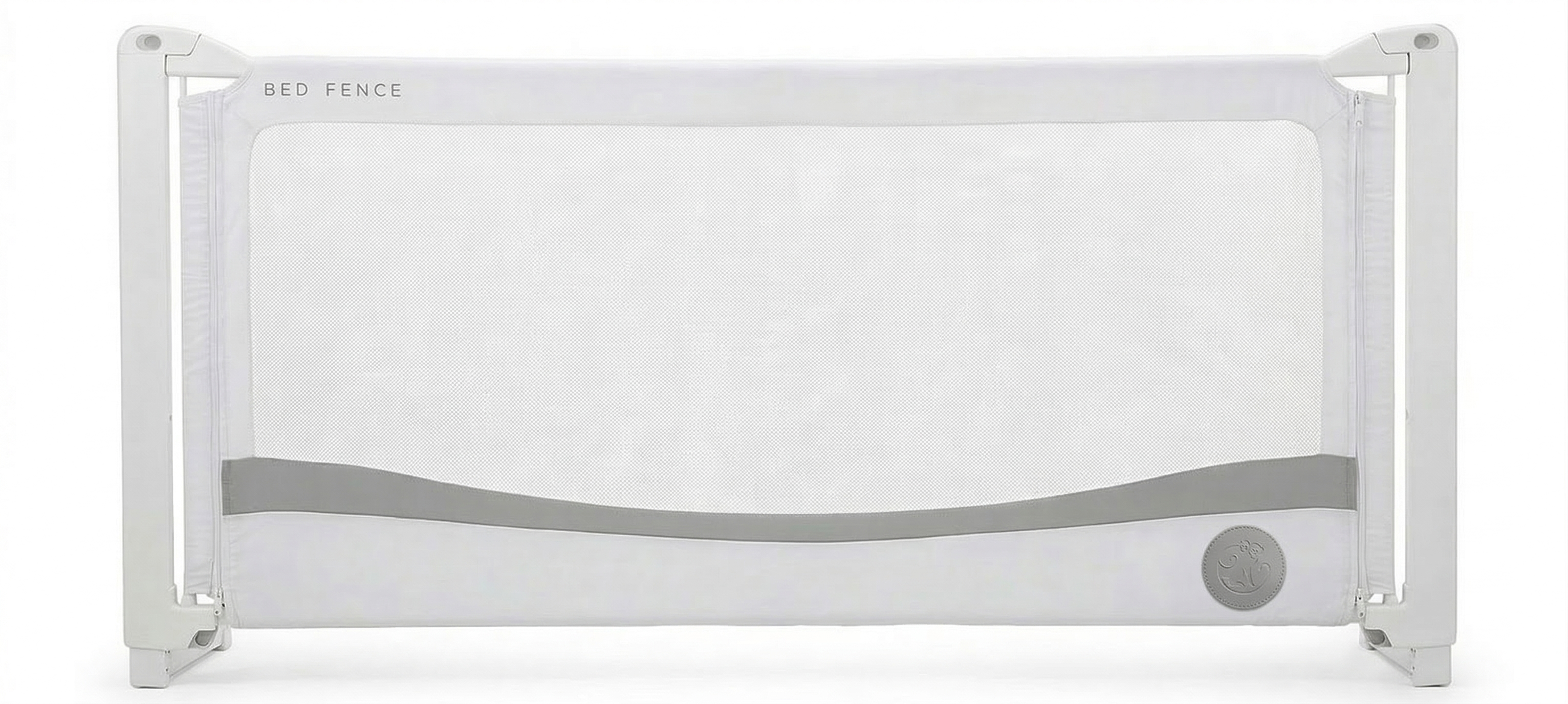 Barrière de lit Monkey Mum® Premium - gris clair - déballée