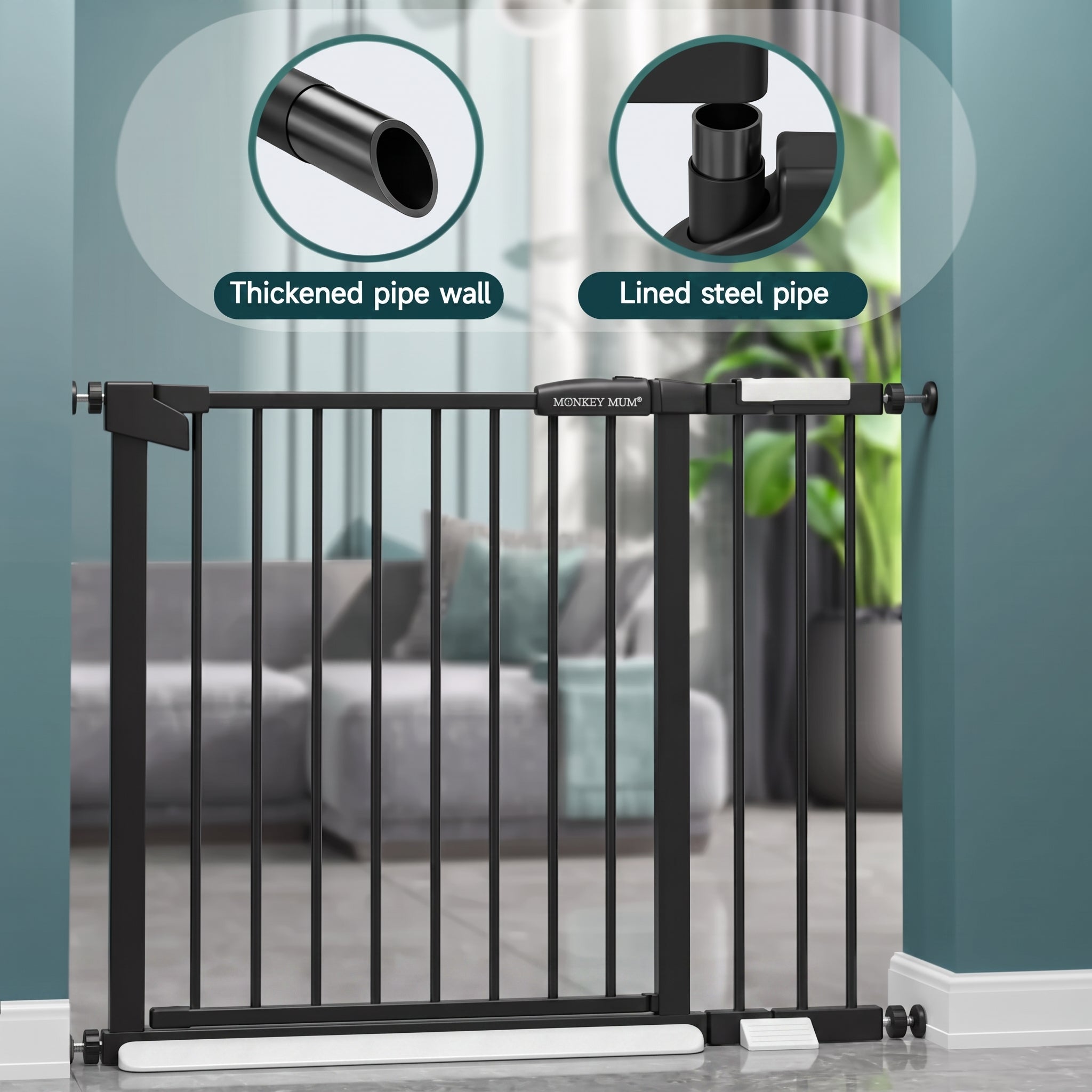 Barrière de sécurité Monkey Mum® – Noir