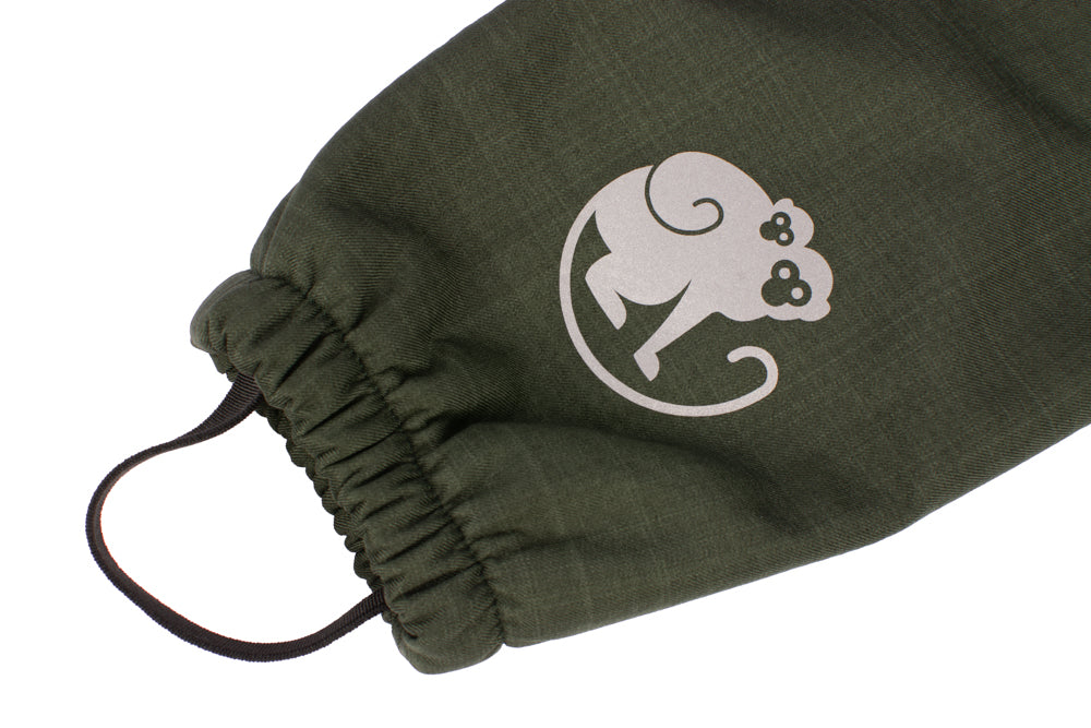 Pantalon d’hiver softshell évolutif enfant avec doublure en mouton Monkey Mum® - Petit chasseur kaki