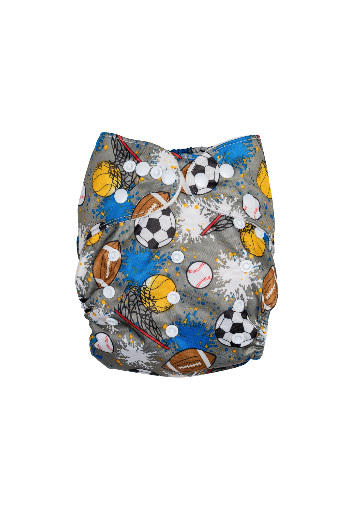 Couche lavable évolutive en bambou - Rouler avec un ballon