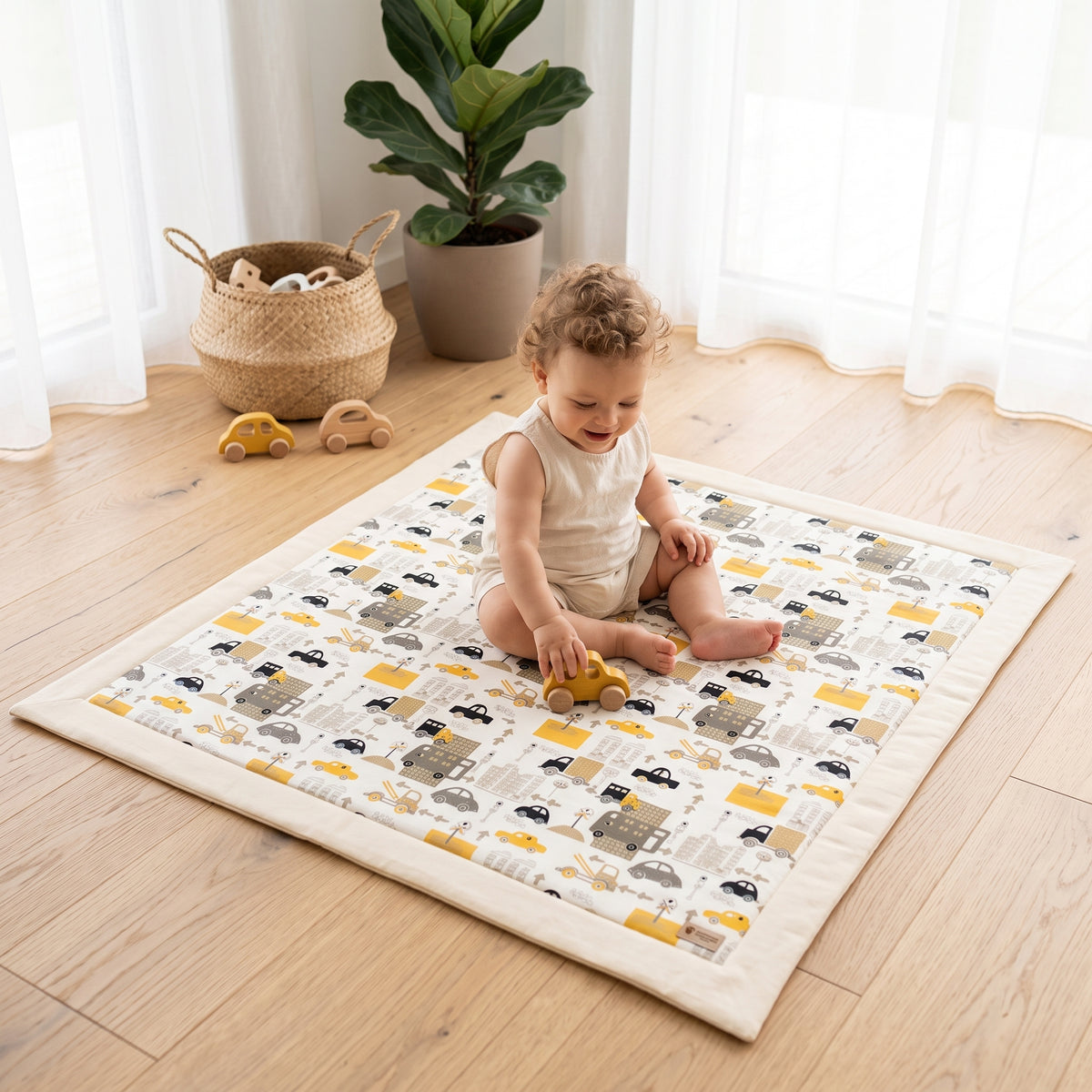 Tapis de jeu Monkey Mum® - Transport urbain