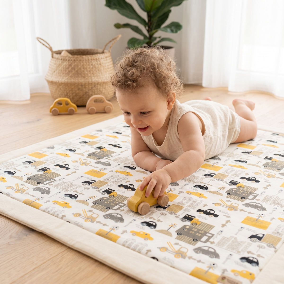 Tapis de jeu Monkey Mum® - Transport urbain