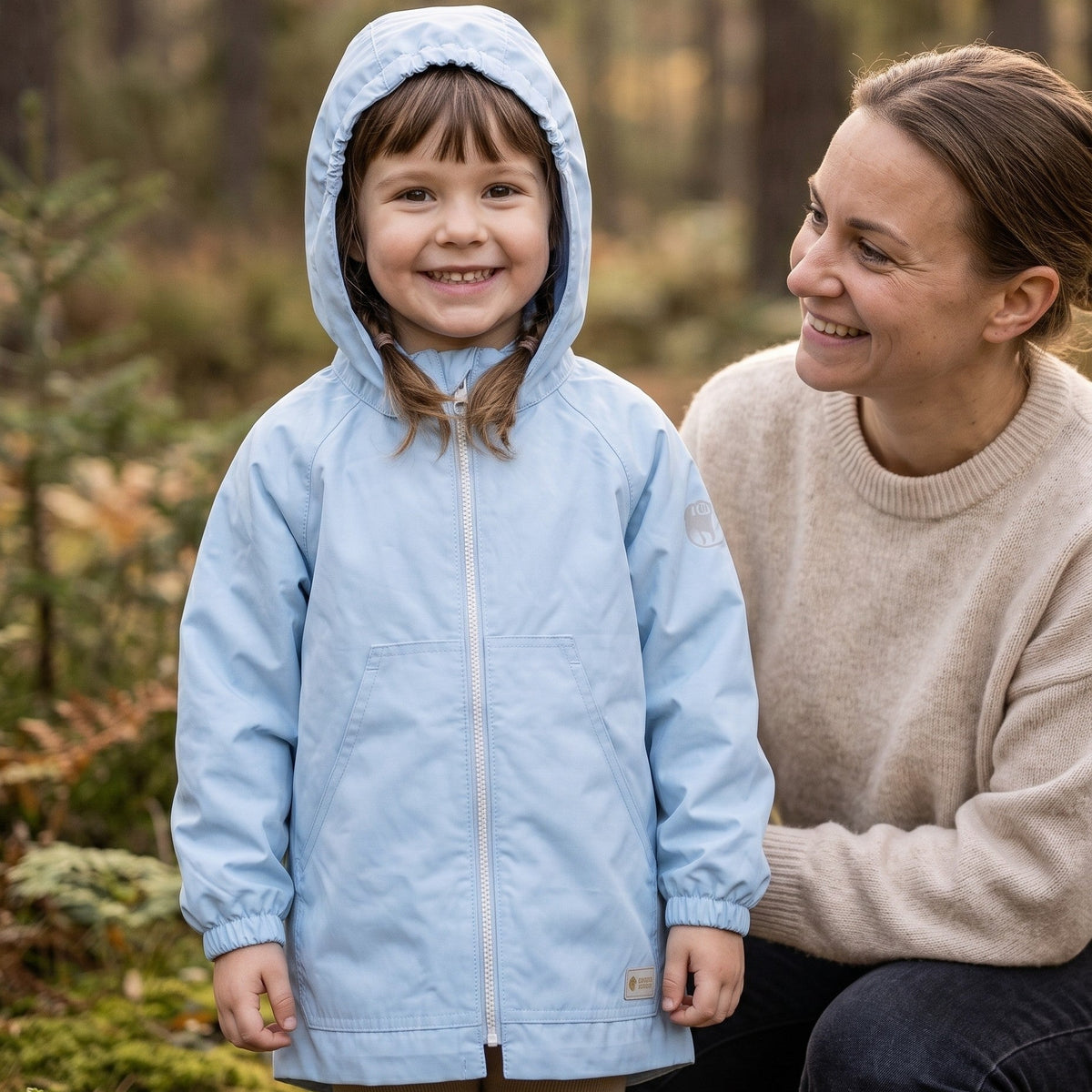 Monkey Mum® Veste coupe-vent avec manches raglan - Bleu clair
