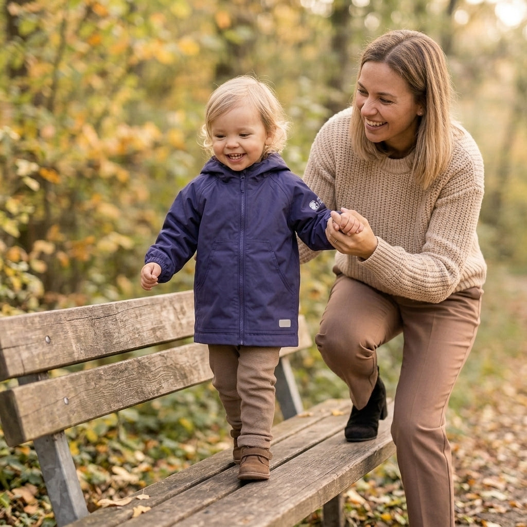 Monkey Mum® Veste coupe-vent avec manches raglan - Violet foncé