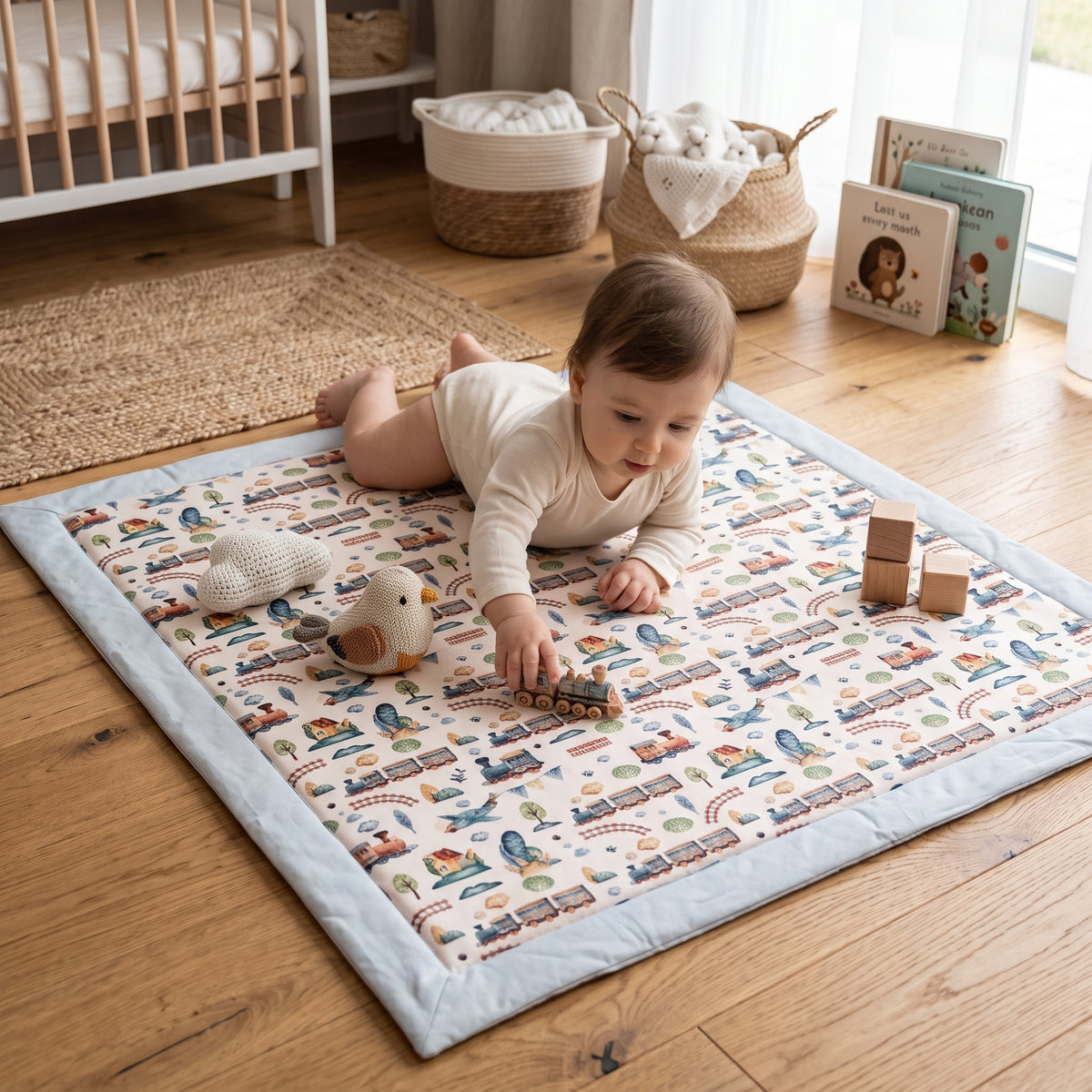 Tapis de jeu Monkey Mum® - Petit train