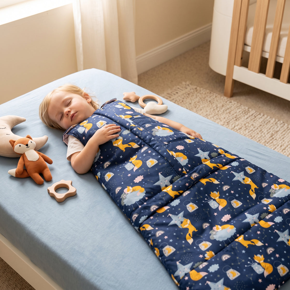 Sac de couchage évolutif d’hiver Monkey Mum® 0 - 4 ans - lot - Rêveries avec le renard