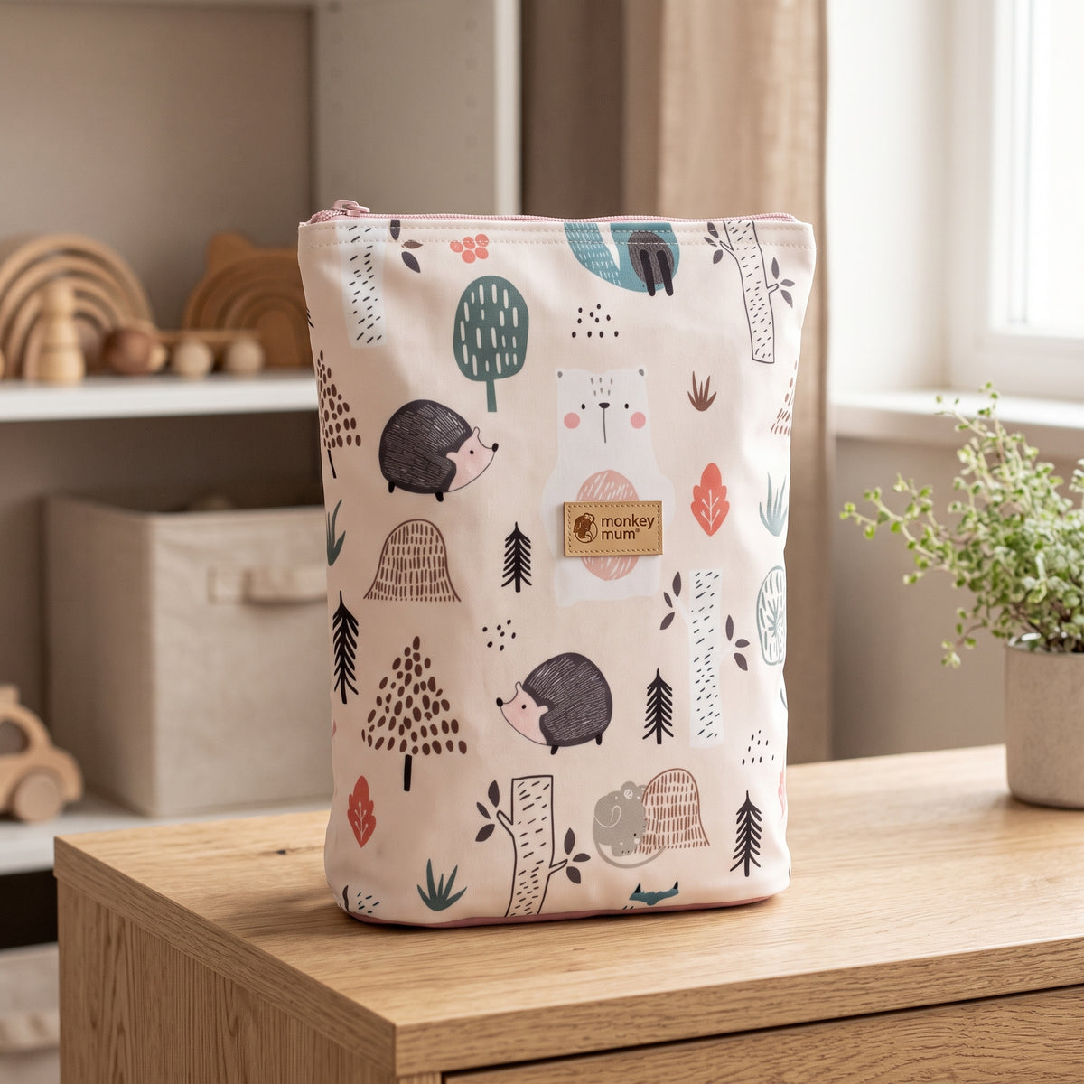 Petit sac à dos softshell pour enfant Monkey Mum® - Animaux du jour