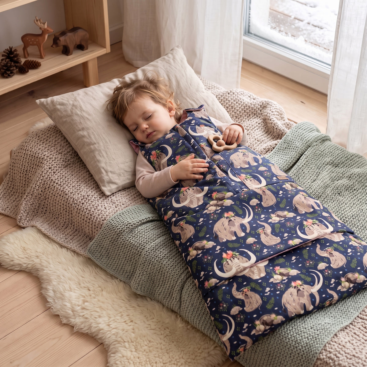 Sac de couchage évolutif d’hiver Monkey Mum® 0 - 4 ans - lot - Princesse mammouth