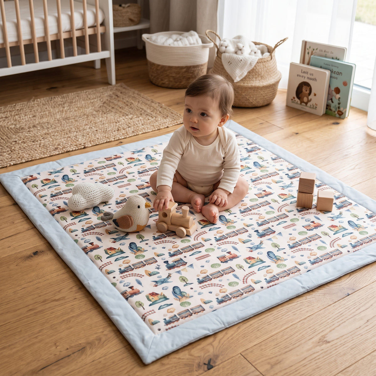 Tapis de jeu Monkey Mum® - Petit train