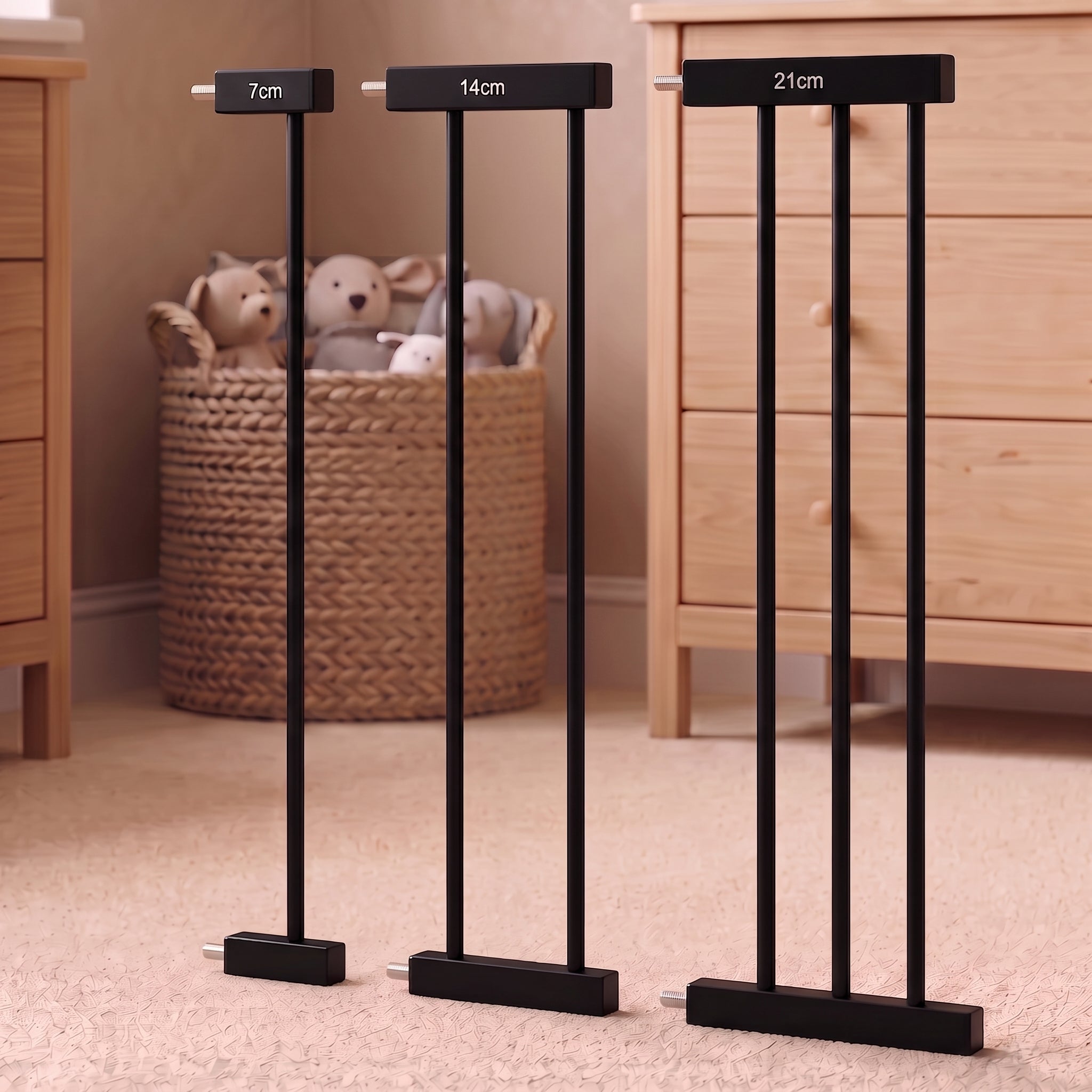 Rallonge pour la barrière de sécurité Monkey Mum® – Noire