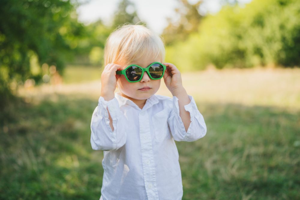 Lunettes de soleil pour enfants Monkey Mum® - Regard de panda - plusieurs couleurs