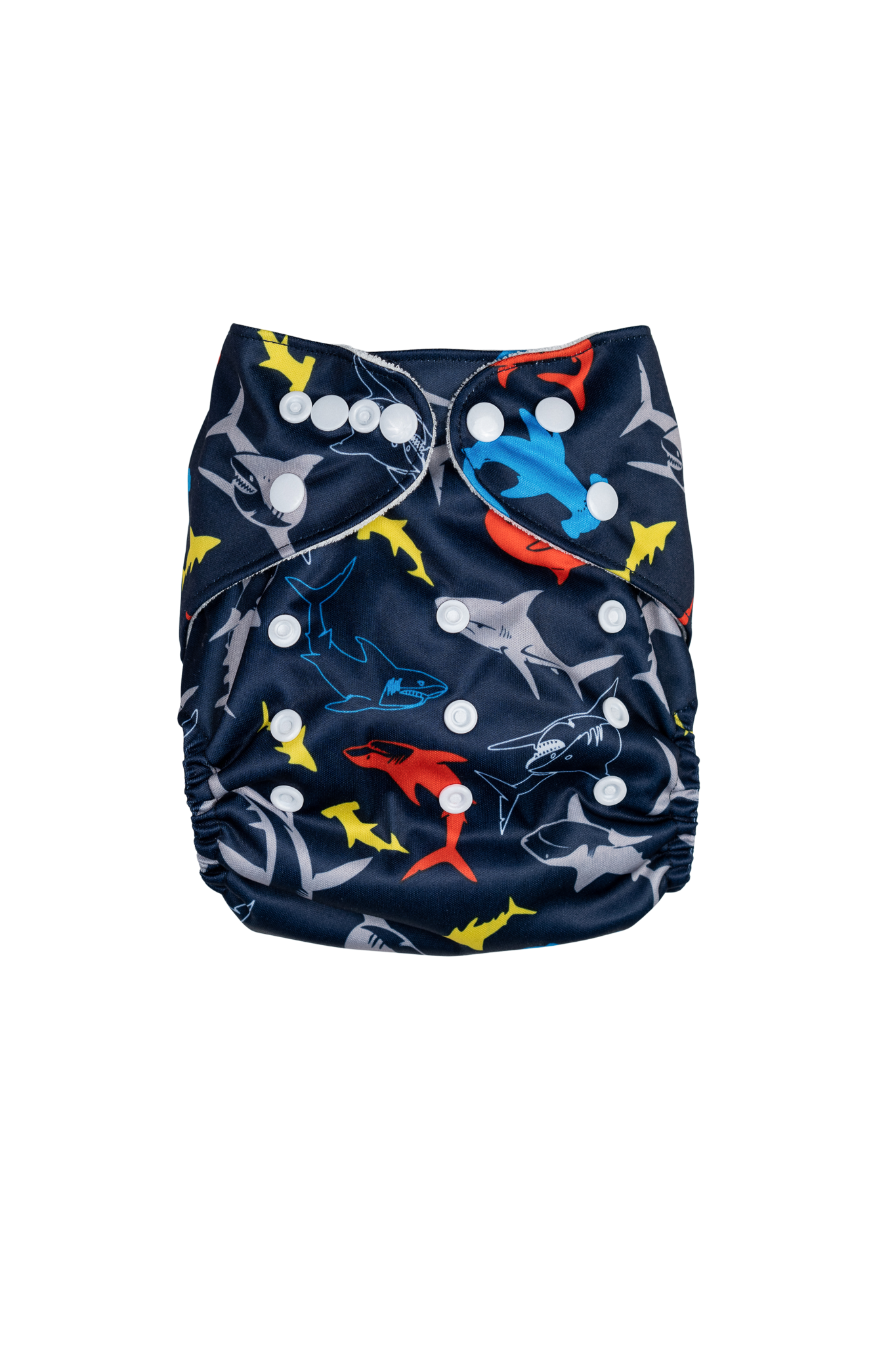 Couche lavable évolutive en bambou - Requins