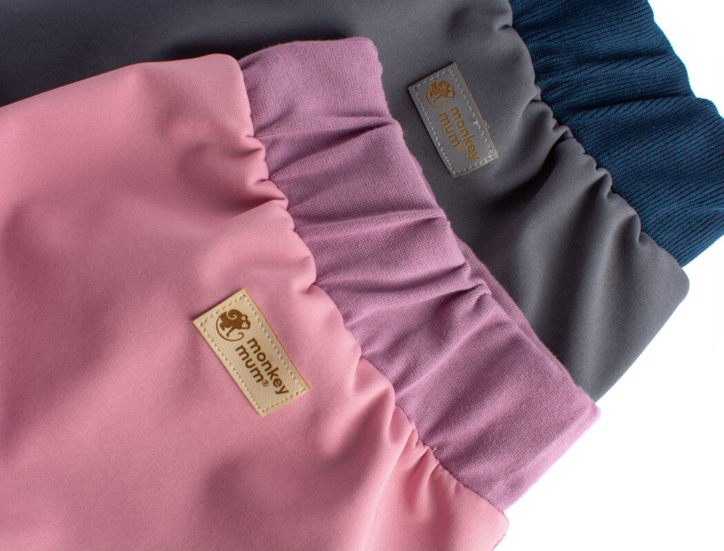 Pantalon enfant softshell avec membrane Monkey Mum® - Barbe à papa