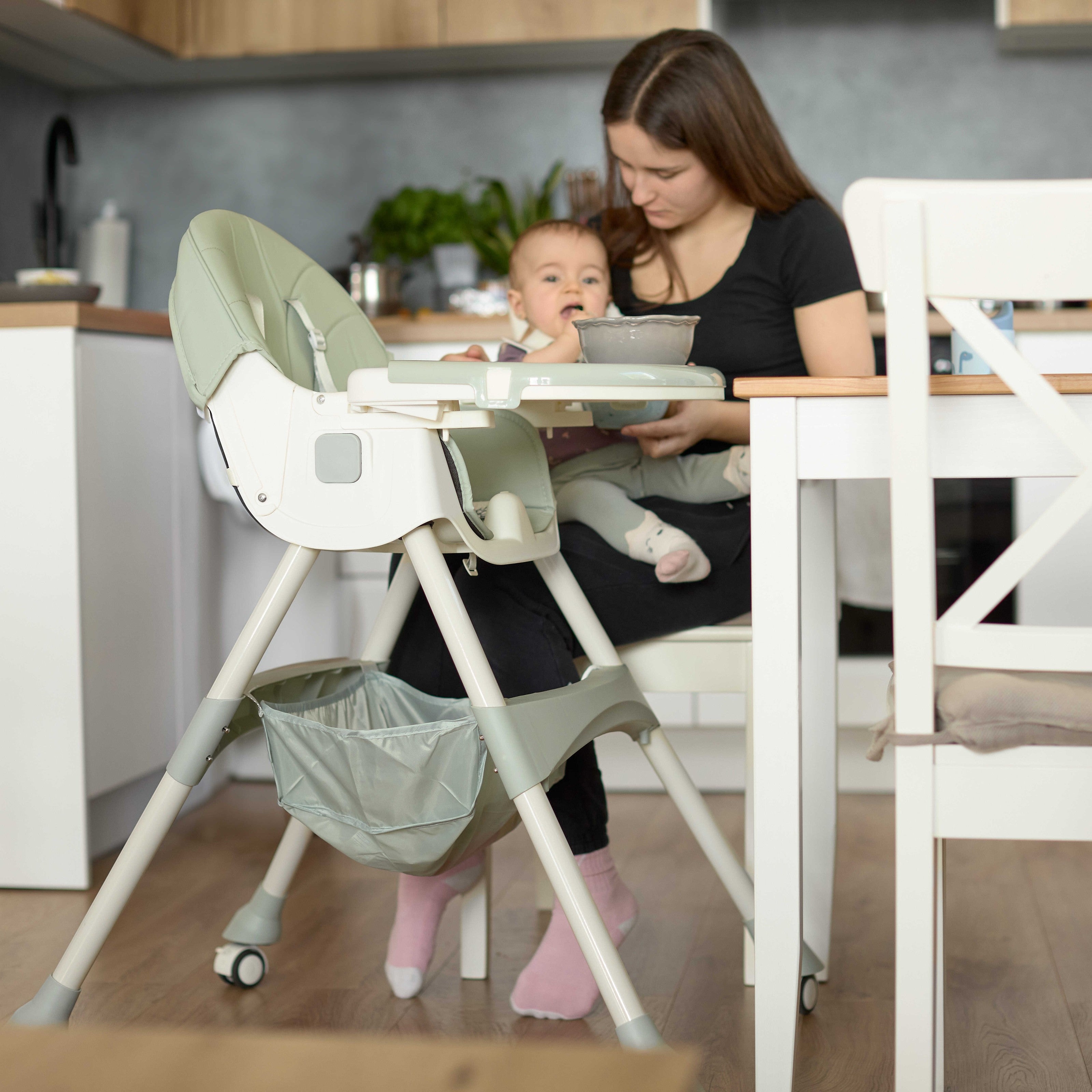 Chaise haute pour enfants 2 en 1 Comfort - Beige